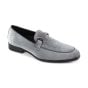 Silver Mens Dress Shoes Mens Loafers Velvet Shoe