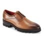 Peanut Leather Shoes Medallion Toe Shoe Chunky Sole