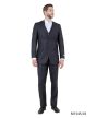 Tazio Men's 3 Piece Executive Slim Fit Suit - 5 Button Vest