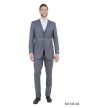 Tazio Men's 3 Piece Executive Slim Fit Suit - 5 Button Vest