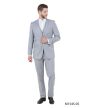 Tazio Men's 3 Piece Executive Slim Fit Suit - 5 Button Vest
