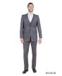 Tazio Men's 3 Piece Executive Slim Fit Suit - 5 Button Vest