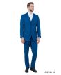 Tazio Men's 3 Piece Executive Slim Fit Suit - 5 Button Vest