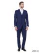 Tazio Men's 3 Piece Executive Slim Fit Suit - 5 Button Vest