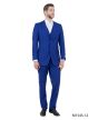 Tazio Men's 3 Piece Executive Slim Fit Suit - 5 Button Vest