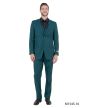 Tazio Men's 3 Piece Executive Slim Fit Suit - 5 Button Vest