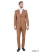 Tazio Men's 3 Piece Executive Slim Fit Suit - 5 Button Vest