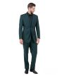Tazio Men's 3 Piece Executive Slim Fit Suit - 5 Button Vest