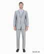 CCO Men's Outlet 3 Piece Slim Fit Suit - Solid Sharkskin