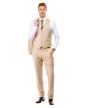 Tazio Men's 3 Piece Slim Fit Executive Suit - Classy Business