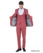 Coral Suit Ultra Slim Fit Suit Skinny Suits for Men Big and Tall Suits