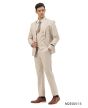 Tazio Men's 3 Piece Ultra Slim Fit Executive Suit - Classy Business