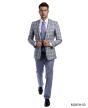 Tazio Men's 3 Piece Executive Suit - Two Tone Windowpane