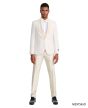 CCO Men's Outlet 3 Piece Skinny Fit Suit - Tone on Tone