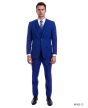 Demantie Men's 3 Piece Solid Executive Suit - Flat Front Pants