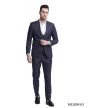 CCO Men's Outlet 3 Piece Skinny Fit Suit - Sleek Windowpane