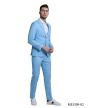 Tazio Men's 2 Piece Skinny Fit Suit - Solid Color