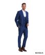 Tazio Men's 3 Piece Skinny Fit Suit - Solid Textured