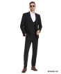 CCO Men's Outlet 3 Piece Skinny Fit Suit - Double Breasted Vest