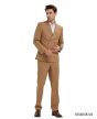 Tazio Men's 2 Piece Skinny Fit Suit - Light Pinstripe