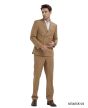 CCO Men's Outlet 2 Piece Skinny Fit Suit - Light Pinstripe