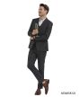 Tazio Men's 3 Piece Skinny Fit Suit - Light Windowpane