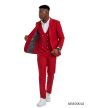 CCO Men's Outlet 3 Piece Skinny Fit Suit - Bold Colors