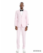 Tazio Men's 3 Piece Skinny Fit Suit - Lighter Tones