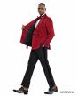 Tazio Men's 2 Piece Skinny Fit Suit - Dark Trim Paisley