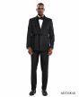 Tazio Men's 2 Piece Skinny Fit Suit - Dark Trim Paisley
