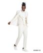 Tazio Men's 3 Piece Skinny Fit Suit - Polka Dot