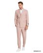 Tazio Men's Outlet 2 Piece Skinny Fit Suit - with Light Pinstripe