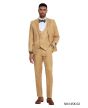 Tazio Men's 3 Piece Skinny Fit Suit - Floral Pattern