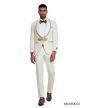 CCO Men's Outlet 2 Piece Skinny Fit Suit - Textured Swirls