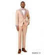 CCO Men's Outlet 3 Piece Skinny Fit Suit - Rhinestone Accents