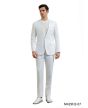 Tazio Men's 2 Piece Hybrid Fit Linen Suit - Collarless