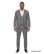 Grey Suit Plaid Mens Suits Fashionable Men's Suit