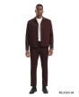 Burgundy Casual Suit for Men Walking Suit Men's Leisure Suits