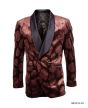 Empire Men's Luxurious Sport Coat - Dark Floral Pattern