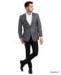 Tazio Men's Classic Fashion Sport Coat - Layered Windowpane