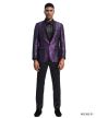 Tazio Men's Classic Fashion Sport Coat - Bold Floral Design