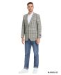 Tazio Men's Classic Fashion Sport Coat - Glen Check