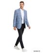 Tazio Men's Classic Fashion Sport Coat - Classic Glen Check