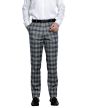 Tazio Men's Skinny Fit Pants - Glen Check