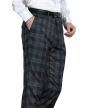 Tazio Men's Skinny Fit Pants - Glen Check