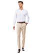 Azzuro Men's Flat Front Pants - Business Slacks