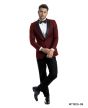 Bryan Michaels Men's 2pc Slim Fit Tuxedo - Dark Accents