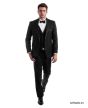 CCO Men's Outlet 3pc Slim Fit Tuxedo - Satin Trim