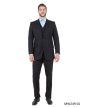 CCO Men's Outlet 3 Piece Modern Fit 100% Wool Suit - Solid Colors