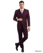 CCO Men's Outlet 3 Piece Modern Fit 100% Wool Suit - Solid Colors